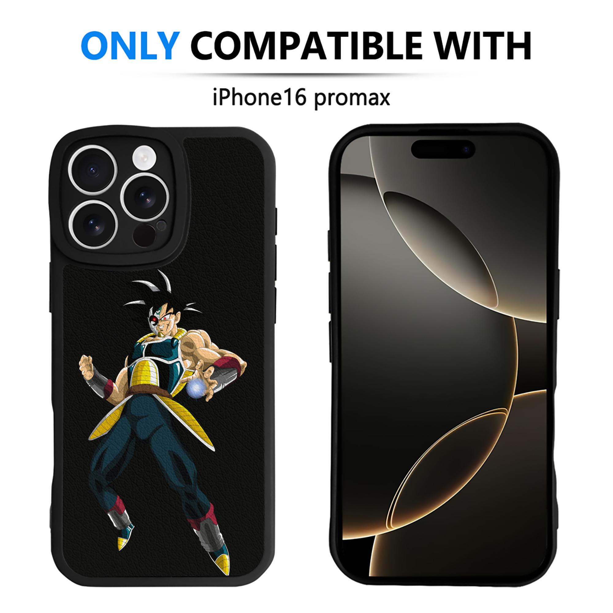 （画像用） ドラゴンボール バーダック DRAGON BALL Burdock 【iPhone 16シリーズ対応】シリコンスマホケース（レザー調） 材質：シリコン